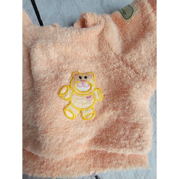 Cabbage Patch Kids Koosas peach pastel shirt only W/ Embroidered bear - Picture 2 of 4